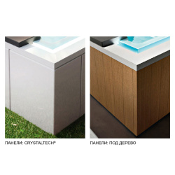 Переливной spa бассейн с водосливом Treesse Zen Active SP1